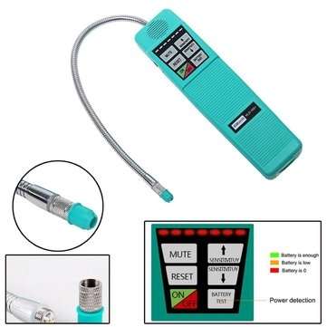 HLD-100+ Halogen Leak Detector Refrigerant Gas Leak Detector Probe with High Sensitivity 3g/yr, AC L