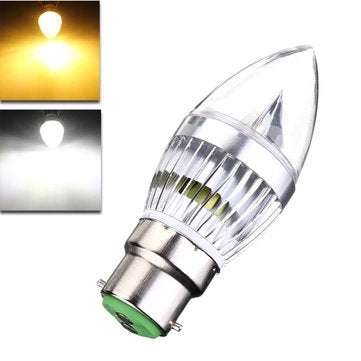 E27 E14 B22 E12 6W LED Chandelier Candle Light Bulb 85-265V (BASE: E27 | COLOR.: WARMWHITE)