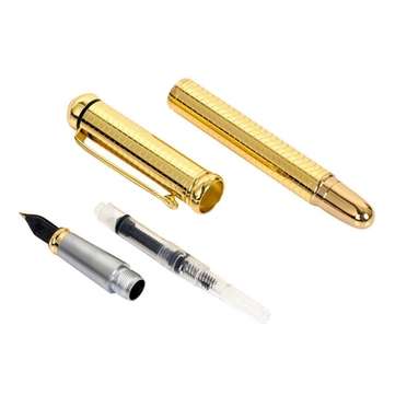 LUOSHI 765 Fountain Pen 0.7mm Gold Plated Carved Medium Nib