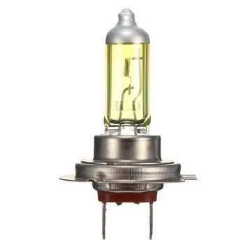 Pair 55W 12V H7 Amber Xenon Headlight High Beam Halogen Light Lamp Bulbs