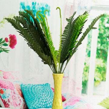 Lifelike Artificial Silk Boston Fern Bush Potted Plant Tree Home Office Decor
