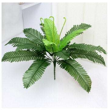 Lifelike Artificial Silk Boston Fern Bush Potted Plant Tree Home Office Decor