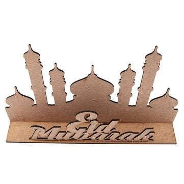 MDF Eid Ramadan Mubarak Advent Calendar Countdown DIY Stand Home Decorations