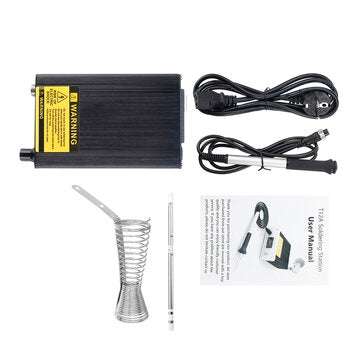 HANDSKIT 936A Soldering Station OLED 0.96inch STC Controller Electronic Soldering Iron with Holder T