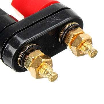 Hexagonal Gold-plated Double-connecting String Double-row Banana Connector Banana Socket