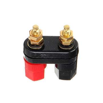 Hexagonal Gold-plated Double-connecting String Double-row Banana Connector Banana Socket