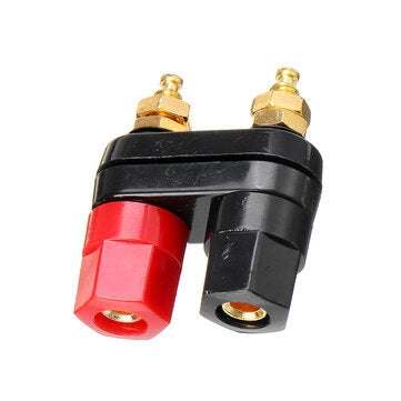 Hexagonal Gold-plated Double-connecting String Double-row Banana Connector Banana Socket