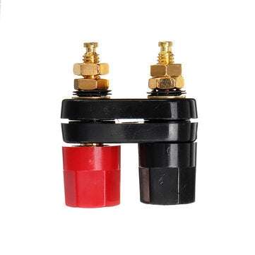 Hexagonal Gold-plated Double-connecting String Double-row Banana Connector Banana Socket