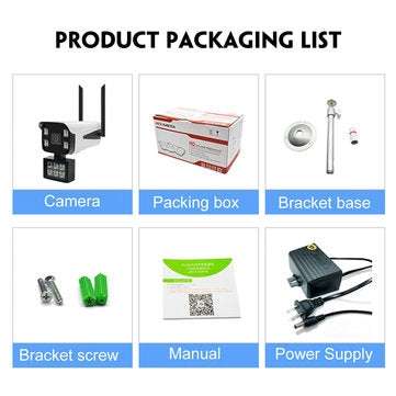 GUUDGO 10LED 1080P Wireless Security IP Camera WiFi Camera Night Vision Full Color Outdoor IP66 Wate