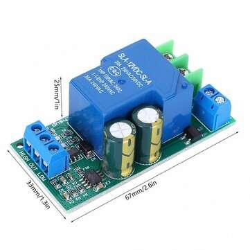 LC55B01 AC/DC 12V 30A Water Level Automatic Controller Aquarium Liquid Switch Relay Board for Soleno