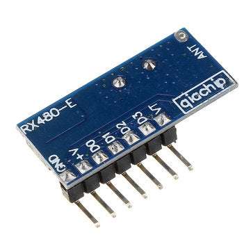 Geekcreit RX480E-4 433MHz Wireless RF Receiver Learning Code Decoder Module 4 Channel Output
