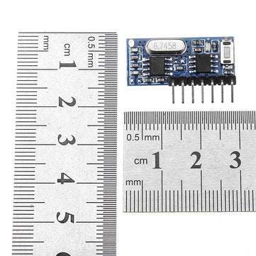 Geekcreit RX480E-4 433MHz Wireless RF Receiver Learning Code Decoder Module 4 Channel Output