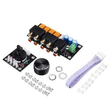 KYYSLB AC12-15V Relay Adjustment Selection Board Audio Signal Selection Audio Source Switching Input