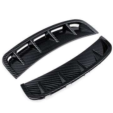 Front Bumper Side Air Vent Splitter Spoiler Canard For Mercedes A Class W177... (COLOR: CARBONFIBER)