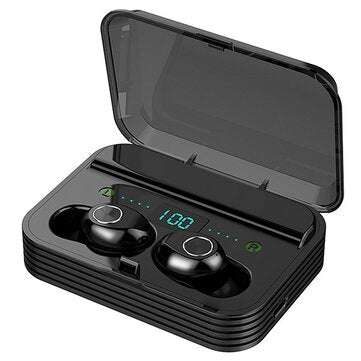 F9-7 TWS bluetooth 5.0 LED Display Bilateral Call Earphone Depth Waterproof Sport Stereo Bass Headph