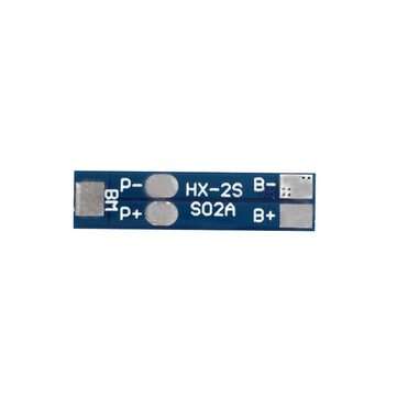 HX-2S-S02A 2S 7.4V 8.4V 2A 18650 Lithium Battery Protection Board Overcharge and Overdischarge Prote