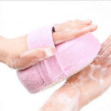 Honana Body Cleaning Mesh Shower Wash Sponge Bathroom Massager Shower Back Spa Scrubber Bathing Tubs
