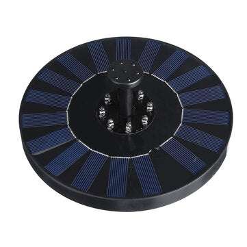 LED Light Solar Pump Powered Floating Water Fountain Garden Birdbath Pond