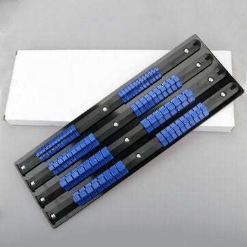 Industrial Socket Wrench Storage Rack iron Rail Rack Holder Drive Tool Organizer Sliding 1/4inch 3/8