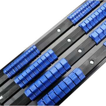Industrial Socket Wrench Storage Rack iron Rail Rack Holder Drive Tool Organizer Sliding 1/4inch 3/8