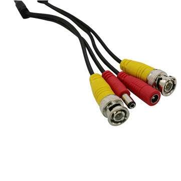 Hiseeu 59ft 18m BNC+DC 2-in-1 12V CCTV Cable for Analog AHD CVI CCTV Camera DVR Kit Video Power Cabl