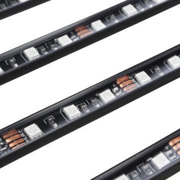 LED Car Interior Floor Lights Strip RGB 6M EL Optical Fiber Decoration Strip Light Lamp bluetooth Ap