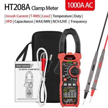 HABOTEST HT208A/HT208D 1000V 1000A Digital Multimeter Profesional Amperometric Cl... (MODEL: HT208A)