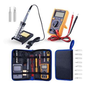 Handskit 110V 220V 60W Digital Multimeter Adjustable Temperature 21 Pieces Electri... (PLUG: EUPLUG)