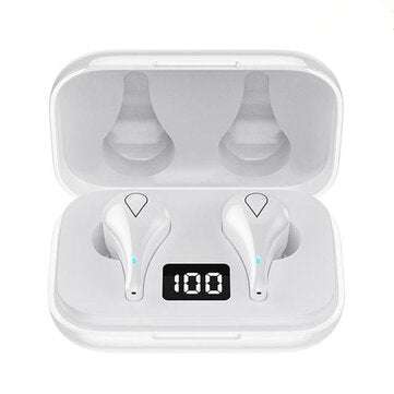 Lenovo LivePods LP3 TWS bluetooth Earphone LED Power Display 9D Stereo AAC IPX5 Wa... (COLOR: WHITE)