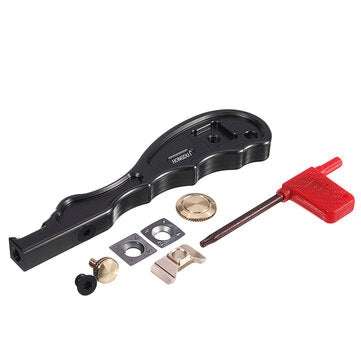 HONGDUI 2 In 1 Mini Wood Carbide Insert Scraper Glue Scraper Removal Aluminum Alloy Handle Woodworki