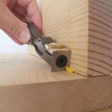 HONGDUI 2 In 1 Mini Wood Carbide Insert Scraper Glue Scraper Removal Aluminum Alloy Handle Woodworki