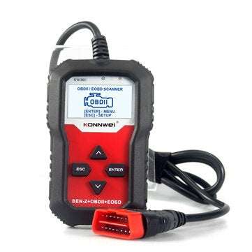 KONNWEI KW360 OBD2 Full System Diagnostic Scanner Detection Automatic Transmission For Series Vehicl