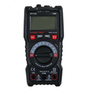 HT113C Professional Handheld LCD Digital Multimeter with Flashlight AC/DC Voltage Meter Amperemeter