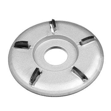 Five-tooth ARC Wood Turbo Carving Disc Tool Milling Cutter for 22mm Angle Grinder (COLOR.: GREY)