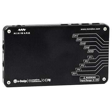 LA104 Digital Logics Analyzer 2.8 inch Screen 4 Channels Oscilloscope SPI IIC UART Programmable 100M