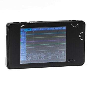 LA104 Digital Logics Analyzer 2.8 inch Screen 4 Channels Oscilloscope SPI IIC UART Programmable 100M