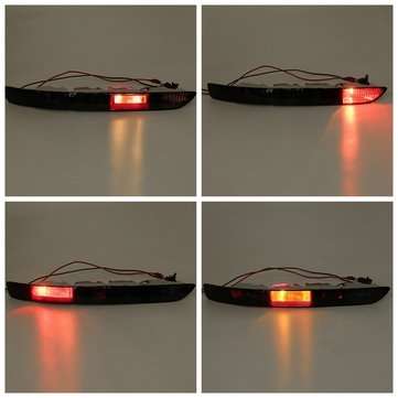 Left Side Car Rear Bumper Tail Light Taillight Brake Lamp Cover Smoke Black For Audi Q5 2.0T 2009-20