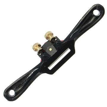 MYTEC 9 Inch Gray Iron Manganese Adjustable Woodcraft Metal Blade Spoke Shave Plane Manual Wood Work
