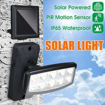 IP65 Cordless LED Solar Powered Wall Lights  Motion Outdoor Security Flood Lamps