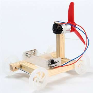 DIY Technology Invention Single-wing Wind Car Assembly Model Kit