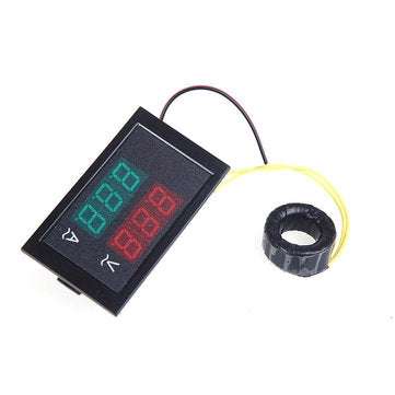 DL85-2042 Digital LED Voltage Meter Ammeter Voltmeter with Current Transformer AC80-300V 0-100.0A Du