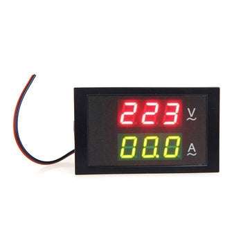 DL85-2042 Digital LED Voltage Meter Ammeter Voltmeter with Current Transformer AC80-300V 0-100.0A Du