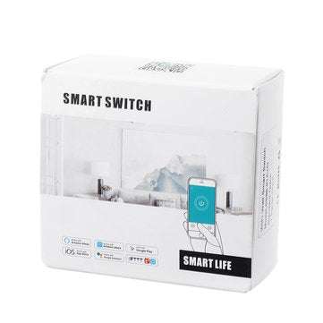 MoesHouse WS-EUY1-W EU Standard 1 Gang Smart Push Button Switch Smart Life Tuya Wireless Remote Cont