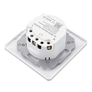 MoesHouse WS-EUY1-W EU Standard 1 Gang Smart Push Button Switch Smart Life Tuya Wireless Remote Cont