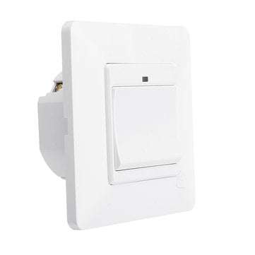 MoesHouse WS-EUY1-W EU Standard 1 Gang Smart Push Button Switch Smart Life Tuya Wireless Remote Cont