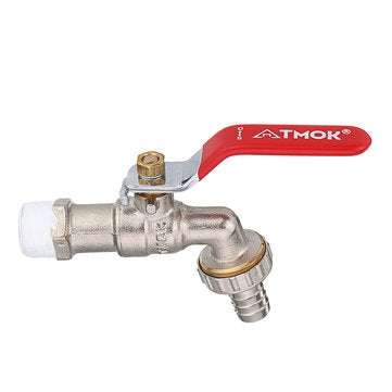 IBC Tank Adapter S60X6 to 1/2`` Lever Brass Garden Tap Hose Connector