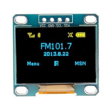 Geekcreit 0.96 Inch 4Pin Blue Yellow IIC I2C OLED Display Module Geekcreit for Arduino - products