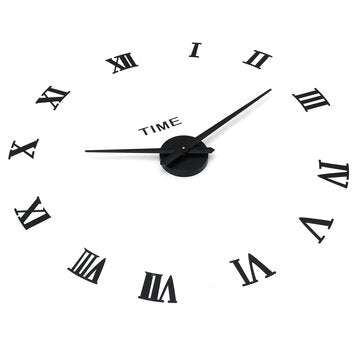Digital Large 3D Wall Clock Acrylic Sticker DIY Home Room Clocks Decor Modern