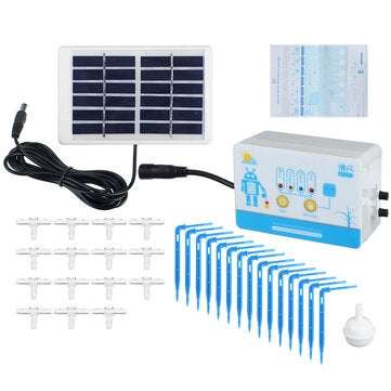 Drip Irrigation System Water Timing Drip Irrigation DIY Kit Solar Panel Automatic Water-filling Devi