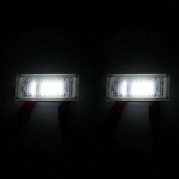 Pair LED License Plate Lights Canbus Error Free for BMW 3-series E46 2D Convertible M3 04-06